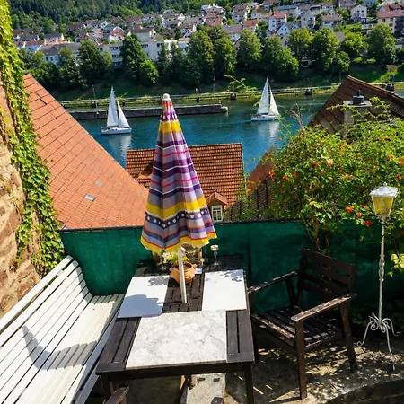 Neckarblick Historische Altstadt Und Sonnenterrasse ヒルシュホルン