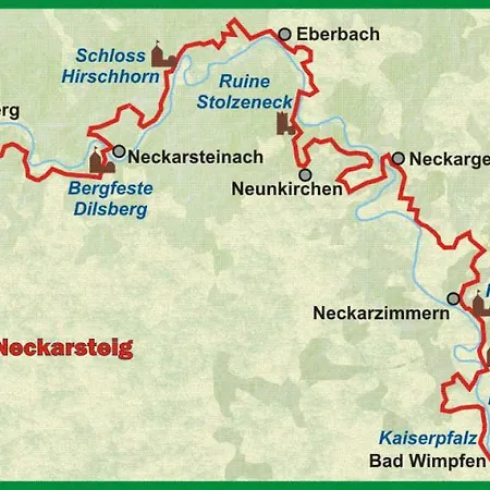 Neckarblick,natur, Altstadt * Hirschhorn