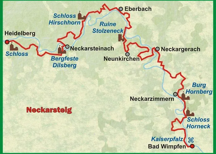 Neckarblick,natur, Altstadt * Hirschhorn